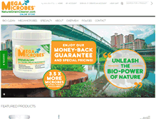Tablet Screenshot of naturaldraincleaner.com